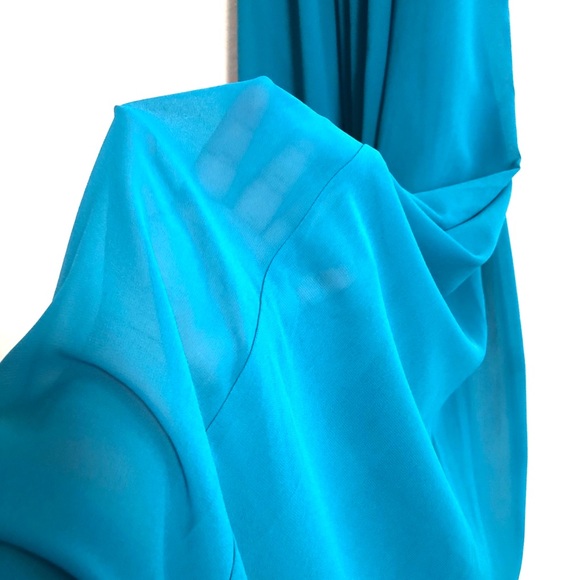 One One Six Halter Neck Palazzo Jumpsuit Teal - Picture 5 of 8